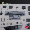 KELIK K48078 F/A-18F Super Hornet interior 3D decals for MENG kit 1/48